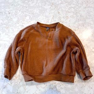 Brown Ribbed Sweater old navy 18-24mos